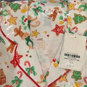 Gingerbread Party Long Sleeve Polo Pajamas